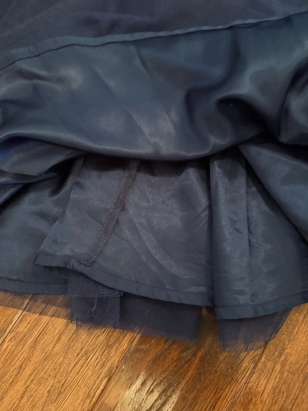 Girls Navy Sequin Tulle Party Dress NWOT